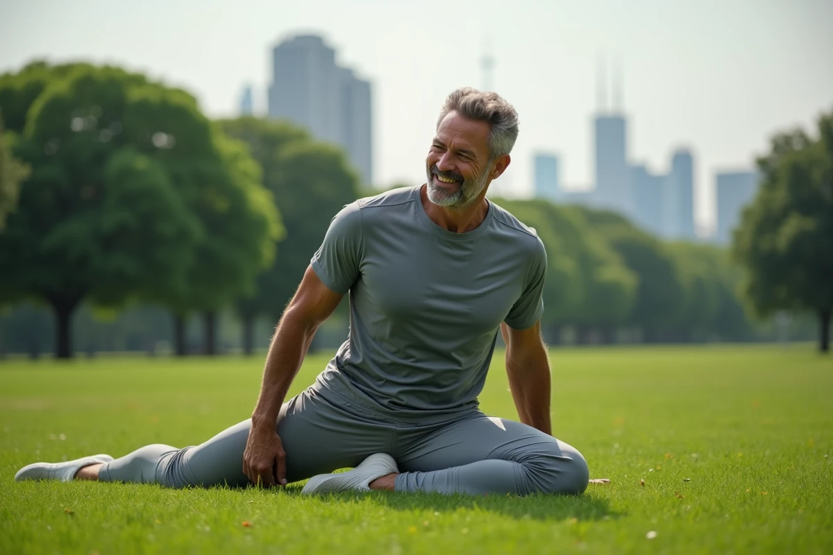 Homme en plein air s